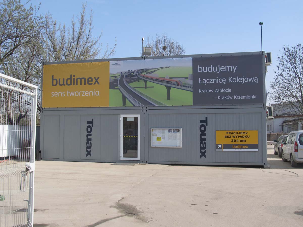 Budimex branding biura budowy Vison